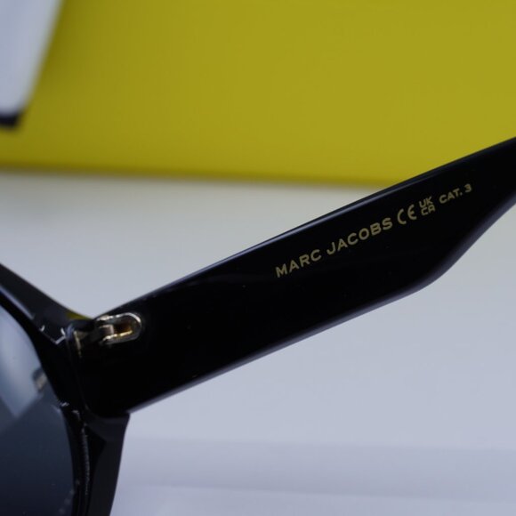 Marc Jacobs MARC 747/S 003L IR Aviator Sunglasses - Pattern Black Grey/Grey - Picture 8 of 11
